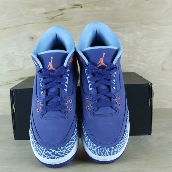 Nike Jordan Retro 3 "Dark Purple Dust" Shoe GG - Picture 6 of 8